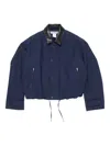 Acne Studios Logo-patch Bomber Jacket In Blue