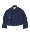 Acne Studios Logo-patch Bomber Jacket In Blue