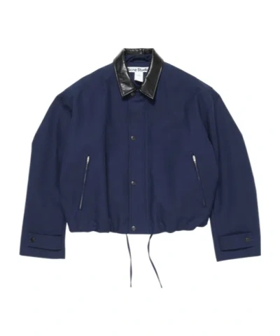 ACNE STUDIOS LOGO-PATCH BOMBER JACKET