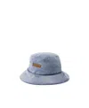 Acne Studios Logo Patch Bucket Hat In Gray