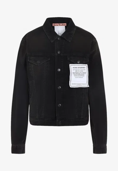 ACNE STUDIOS LOGO-PATCH CORDUROY JACKET
