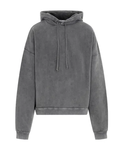 ACNE STUDIOS ACNE STUDIOS LOGO PATCH DRAWSTRING HOODIE