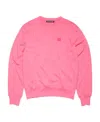 Acne Studios Logo-patch Cotton Sweatshirt In Pink
