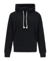 Acne Studios Mens Black Fennis Branded Cotton-jersey Hoody M In Black