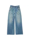 Acne Studios Logo-patch Jeans In Blue
