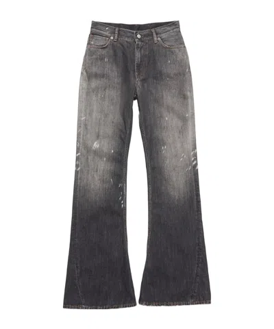 Acne Studios Logo-patch Jeans In Gray