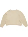 Acne Studios Logo-patch Jersey Sweatshirt In 中性色