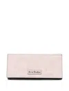 Acne Studios Logo-patch Leather Wallet In Pink