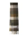Acne Studios ロゴパッチ スカーフ In Green