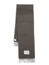 Acne Studios Logo-patch Scarf In 灰色