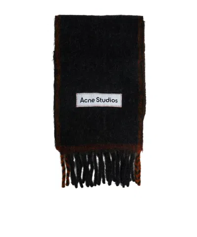 Acne Studios Alpaca Blend Scarf Scarves And Foulards Black