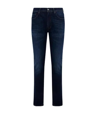 Acne Studios Logo-patch Skinny Jeans In Black