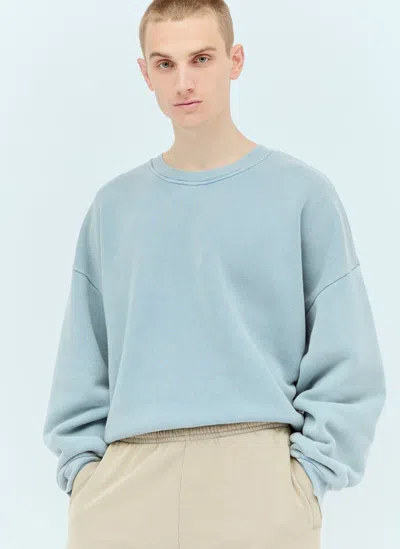 Acne Studios Logo Patch Sweatshirt In Blue