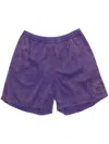 Acne Studios Garment-dyed Shorts In Purple