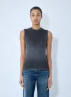 Acne Studios Logo Patch Tank Top In Black