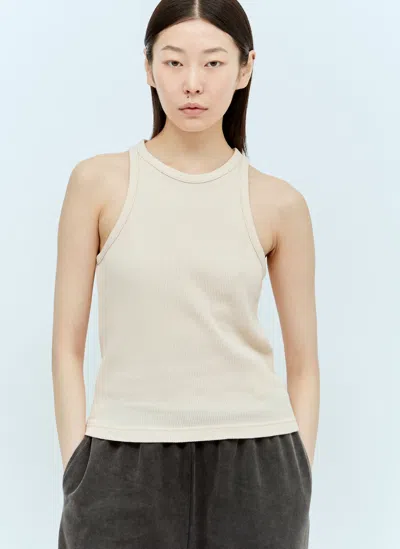 Acne Studios Logo Patch Tank Top In Pink