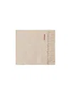 Acne Studios Logo-patch Wool Scarf In Nude