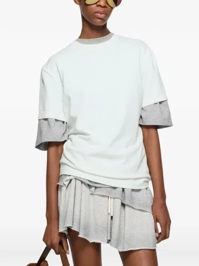 Acne Studios Logo-plaque T-shirt In White
