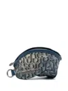 Acne Studios Logo-plaque Zipped Wallet In Blau