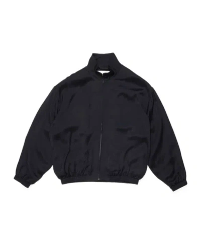 Acne Studios Logo-print Bomber Jacket In Black