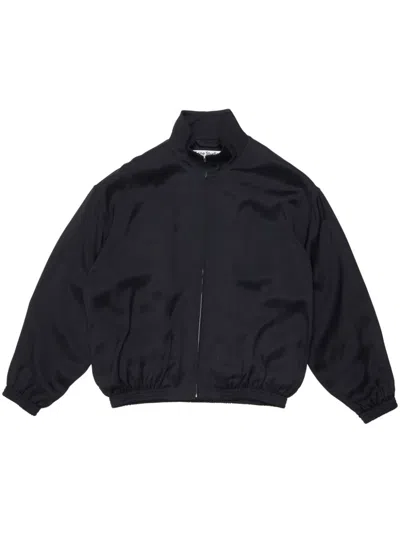 Acne Studios Logo-print Bomber Jacket In Black