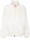 Acne Studios Logo-print Bomber Jacket In Neutrals