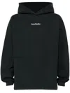 Acne Studios Logo-print Cotton Hoodie In Black