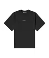 Acne Studios Extorr Logo Cotton T-shirt In Black