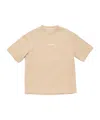 Acne Studios Logo-print Cotton T-shirt In Nude
