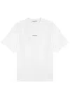 Acne Studios Exford U Logo-print Organic Cotton-jersey T-shirt In White