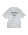 Acne Studios Exford Distressed Logo-print Organic Cotton-jersey T-shirt In White