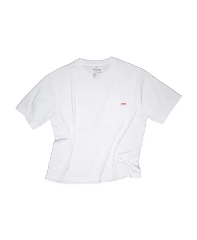 Acne Studios Logo-print Cotton T-shirt In White