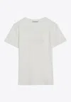 Acne Studios Logo Crew Neck T-shirt Short Sleeves In White
