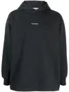 Acne Studios Sweatshirt À Capuche In Black