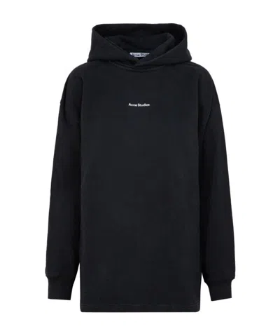 Acne Studios Sweatshirt À Capuche In Black