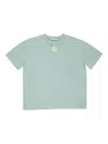 Acne Studios Logo-print Organic-cotton T-shirt In Blue