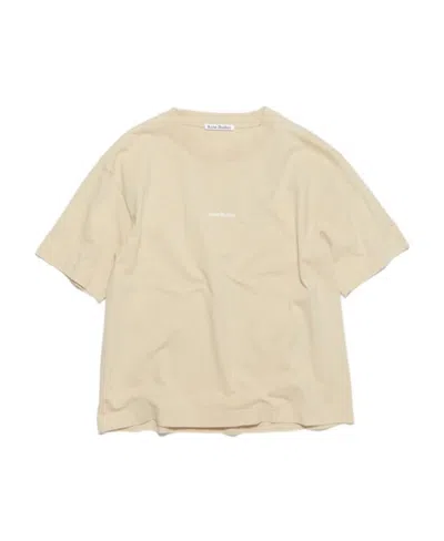 Acne Studios Logo-print Short-sleeved T-shirt In Nude