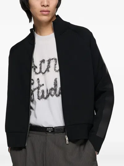 Acne Studios Logo-print Sweatshirt In Black