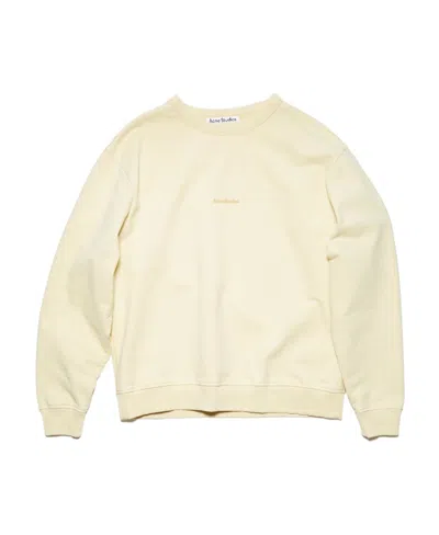 Acne Studios Logo Print Sweatshirt In Neutral
