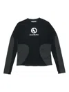 Acne Studios Long Sleeve T-shirt Logo In Black