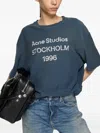 Acne Studios Logo-print T-shirt In Blue