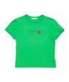 Acne Studios Logo T-shirt In Green