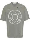 Acne Studios Cotton Logo T-shirt In Green