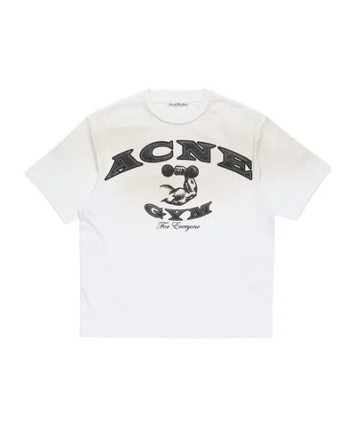 Acne Studios Logo-print T-shirt In White