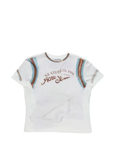 Acne Studios Fn-wn-tshi000873 T-shirts White In Multi