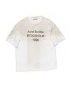 Acne Studios Exford 1996 Mélange Cotton T-shirt In White
