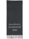 ACNE STUDIOS LOGO-PRINT WOOL SCARF