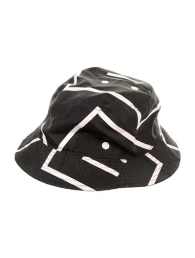 Pre-owned Acne Studios Logo Printed Bucket Hat In Black