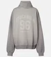 Acne Studios Grey Oversized Turtleneck Sweatshirt Women In Gray