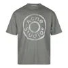 Acne Studios Cotton Logo T-shirt In Bca Moss Green